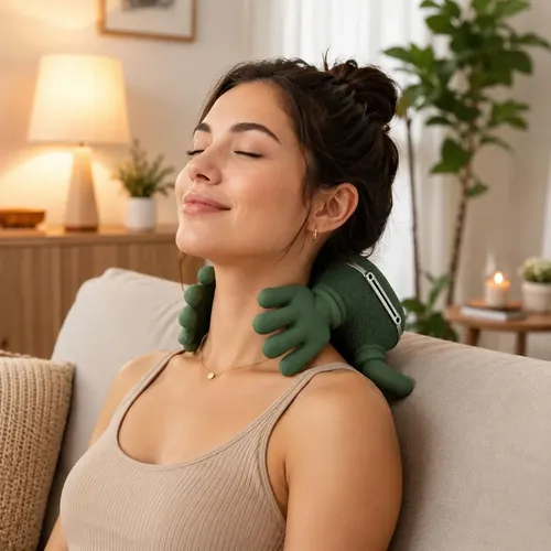 Masajeador Cervical Biónico 4D con Calor | Alivio Profundo y Relajación Total