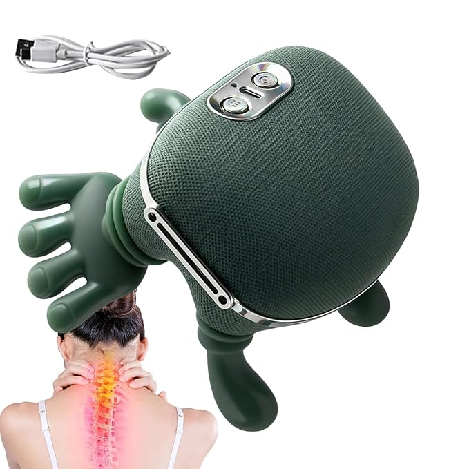 Masajeador Cervical Biónico 4D con Calor | Alivio Profundo y Relajación Total