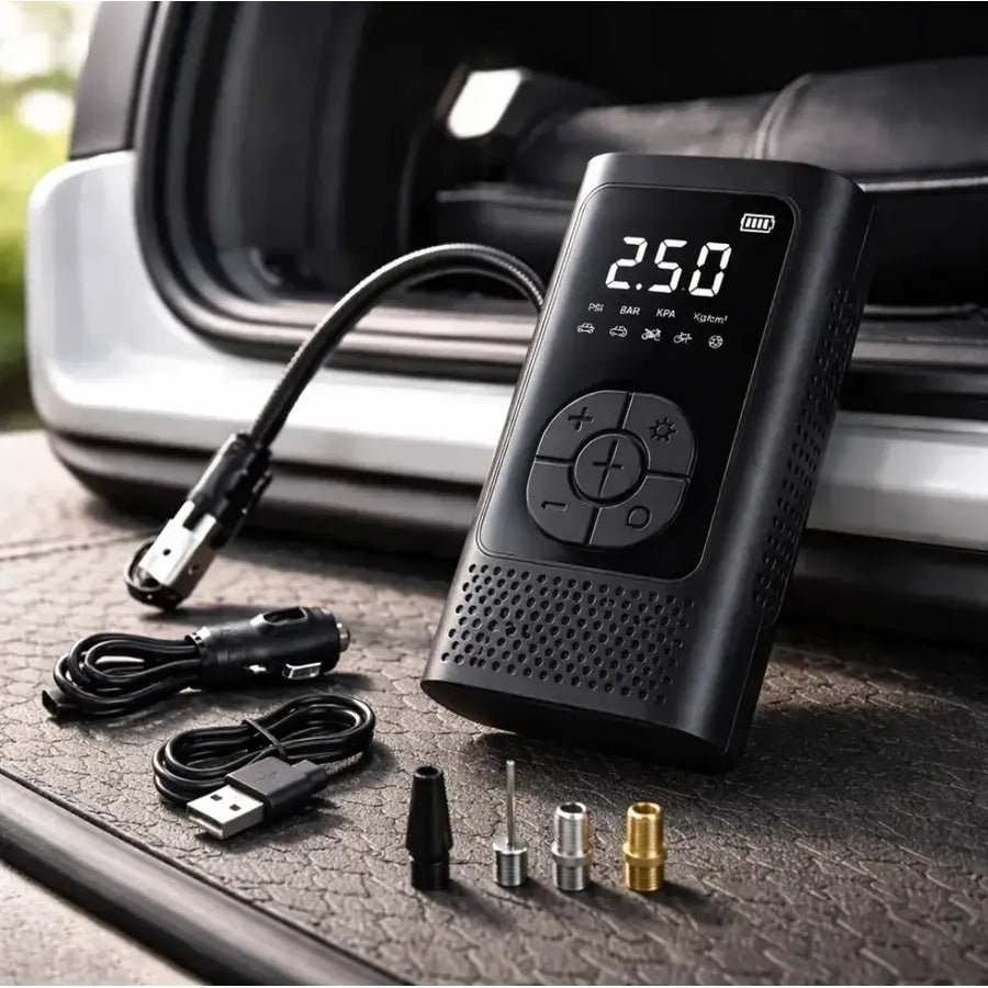 Mini Compresor Inalámbrico 150 PSI | Inflador Portátil Digital