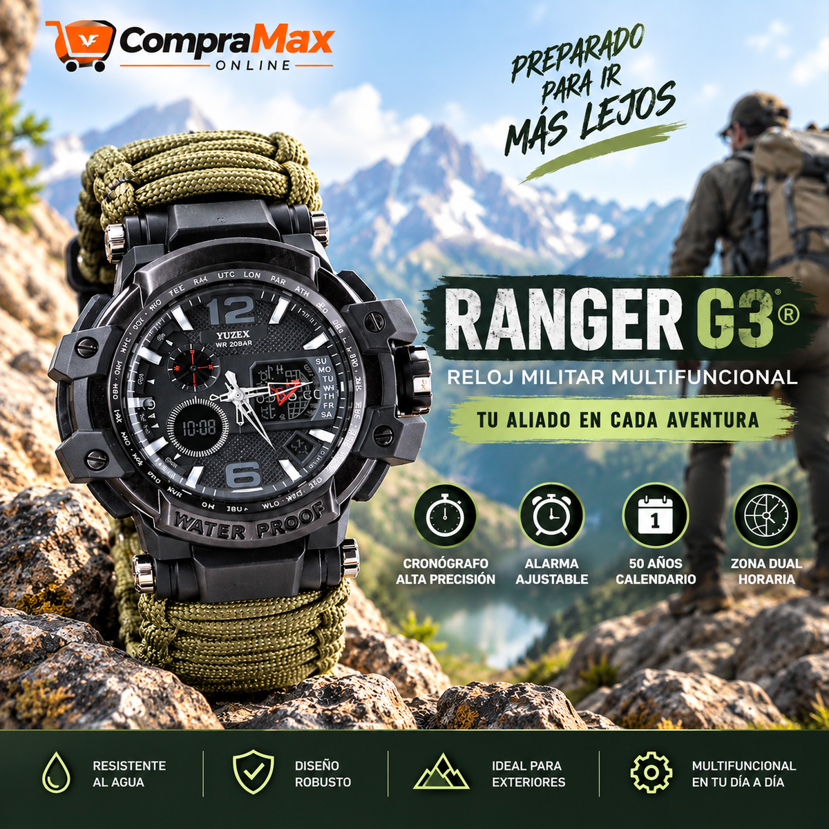 Ranger G3: Reloj Militar Multifuncional